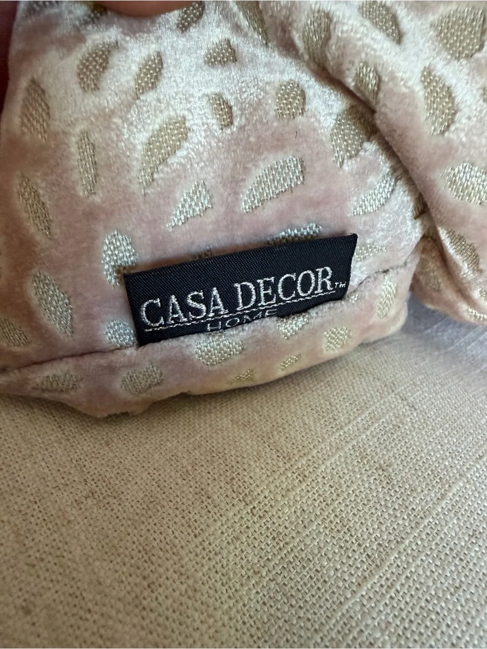 Burnout Velvet Patterned Decorative Pillow by Casa Decor Home
